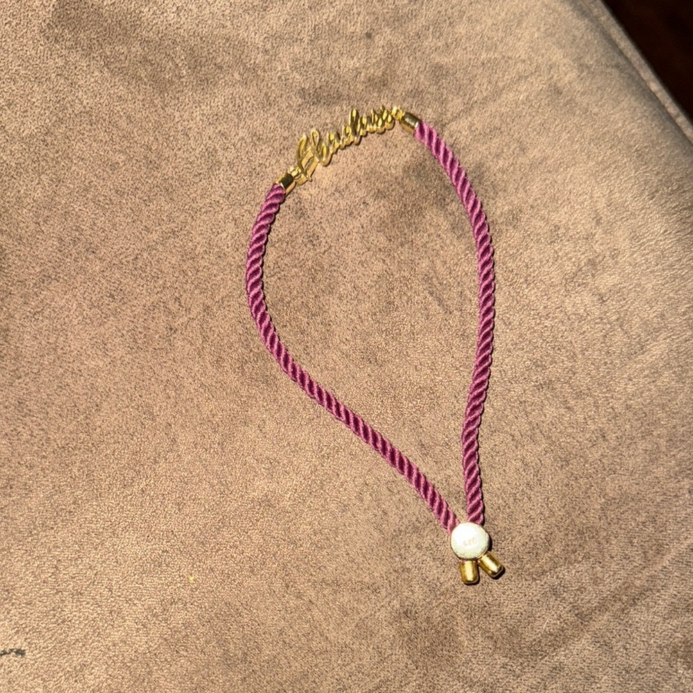 The Power to B 925 Stamped and Pink Women's Bracelet